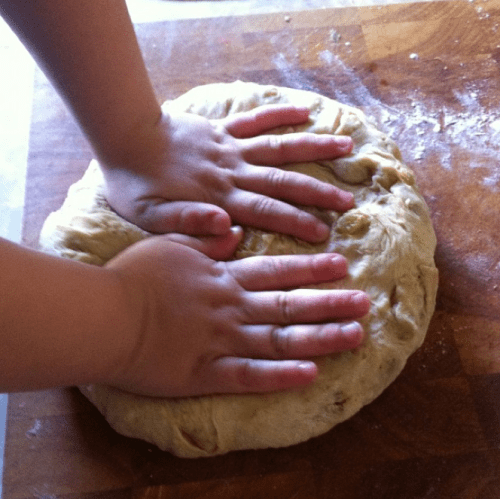 kneading dough