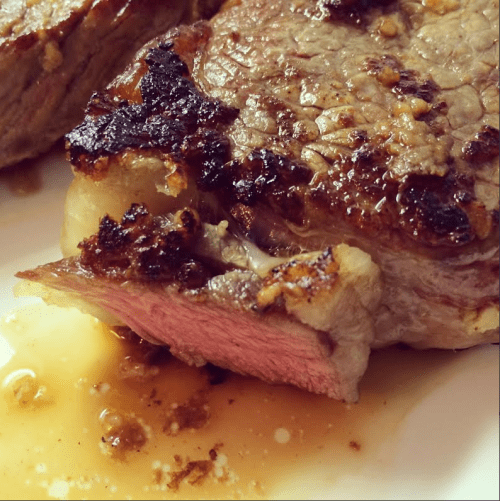 Trying to make your mouth water--steak for the steak salad (rember Chevy Chase ordering that in Fletch?)